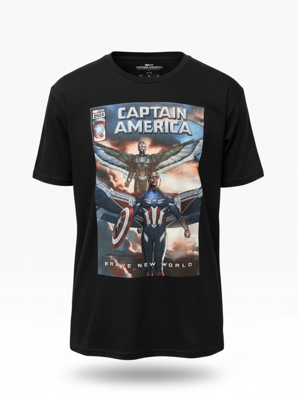 Marvel Captain America Brave New World Sam Wilson Graphic Tee M NWOT